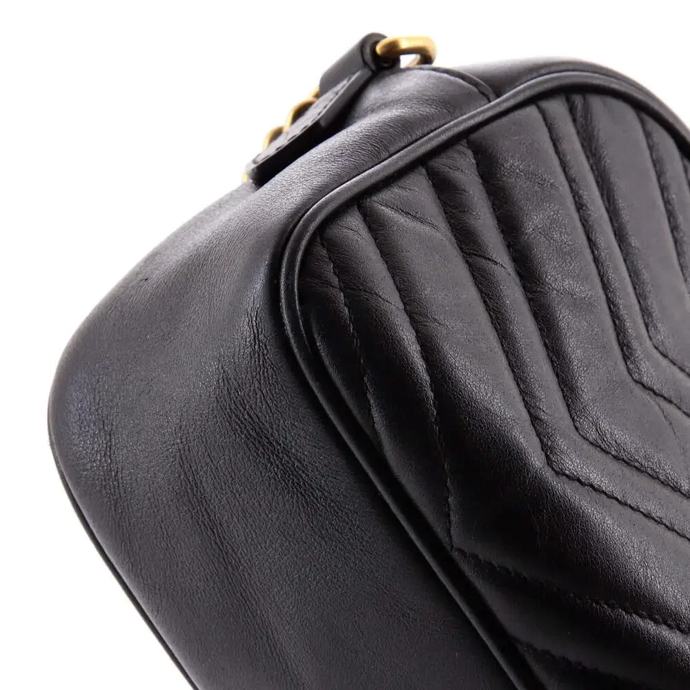 Gucci Gg Marmont Shoulder Bag Matelasse #220390G12B - Picture 6 of 9